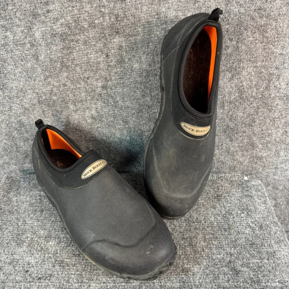Muck Boot Co Muckster II Low Garden Shoes Black Mens 10 Waterproof Slip On